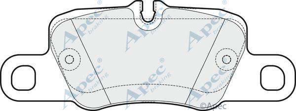 APEC BRAKING stabdžių trinkelių rinkinys, diskinis stabdys PAD1725